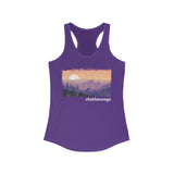 Ladies Racerback Tank - PURPLE MOUNTAIN MAJESTY