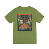 Chattanooga National Park City Unisex T-Shirt (Design on Back) - WALNUT STREET BRIDGE