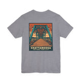 Chattanooga National Park City Unisex T-Shirt (Design on Back) - WALNUT STREET BRIDGE