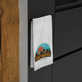 Flour Sack Tea Towel - BRILLIANT TEAL SUNRISE