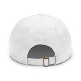 Dad Hat NEW SOUTH Leather Patch - WHITE/PINK