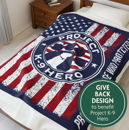 Project K-9 Hero Velveteen Plush Blanket