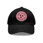 Dad Hat NEW SOUTH Leather Patch - BLACK/PINK
