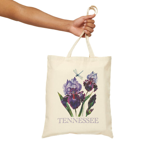 Canvas Tote Bag - TENNESSEE IRIS