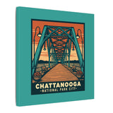 Chattanooga National Park City - WALNUT STREET BRIDGE on Canvas