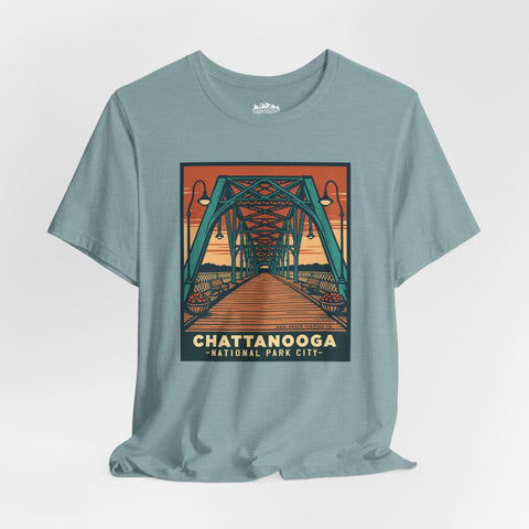 Chattanooga National Park City Unisex T-Shirt - WALNUT STREET BRIDGE