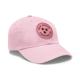 Dad Hat NEW SOUTH Leather Patch - PINK/PINK