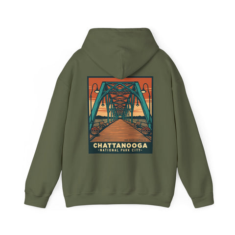 Chattanooga National Park City Campfire Hoodie - WALNUT STREET BRIDGE