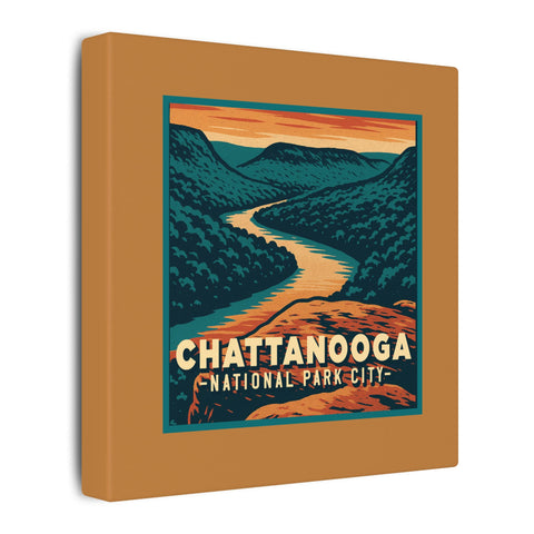 Chattanooga National Park City - TENNESSEE RIVER GORGE on Canvas