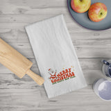 Flour Sack Tea Towel  VINTAGE SANTA MAGIC