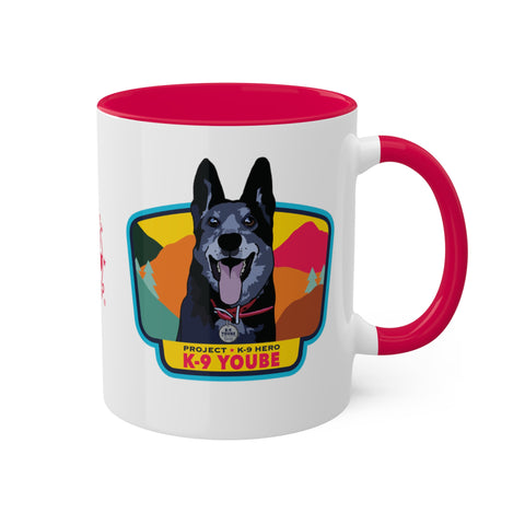 K-9 YOUBE Ceramic Mug - Red