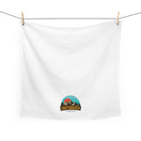 Flour Sack Tea Towel - BRILLIANT TEAL SUNRISE