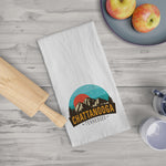 Flour Sack Tea Towel - BRILLIANT TEAL SUNRISE