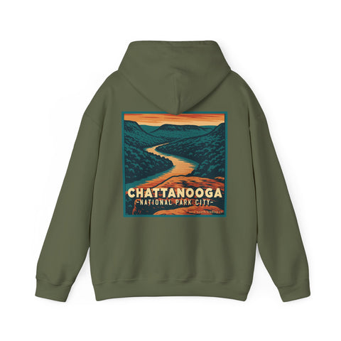 Chattanooga National Park City Campfire Hoodie - TENNESSEE RIVER GORGE