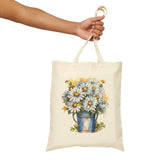 Canvas Tote Bag - HAPPY DAISIES