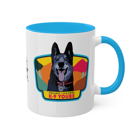 K-9 YOUBE Ceramic Mug - Blue