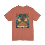 Chattanooga National Park City Unisex T-Shirt (Design on Back) - WALNUT STREET BRIDGE