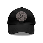 Dad Hat NEW SOUTH Leather Patch - BLACK/GRAY