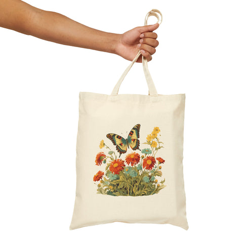 Canvas Tote Bag - VINTAGE BUTTERFLY