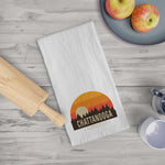 Flour Sack Tea Towel - HAPPY LITTLE SUNSET