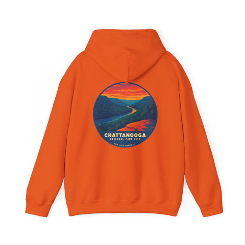 Chattanooga National Park City Campfire Hoodie - RIVER GORGE SUNSET