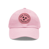 Dad Hat NEW SOUTH Leather Patch - PINK/PINK