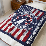 PROJECT K-9 HERO Velveteen Plush Blanket