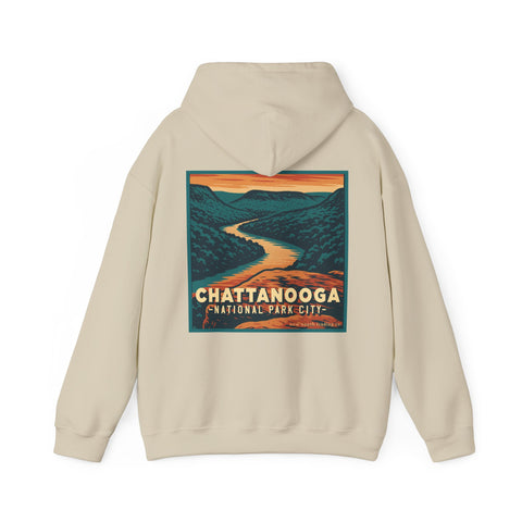 Chattanooga National Park City Campfire Hoodie - TENNESSEE RIVER GORGE