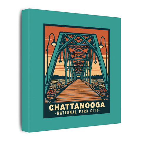 Chattanooga National Park City - WALNUT STREET BRIDGE on Canvas
