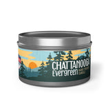 Hand Poured Tin Candle - CHATTANOOGA EVERGREEN