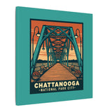Chattanooga National Park City - WALNUT STREET BRIDGE on Canvas