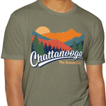 LIGHT OLIVE SCENIC CITY Unisex T-shirt